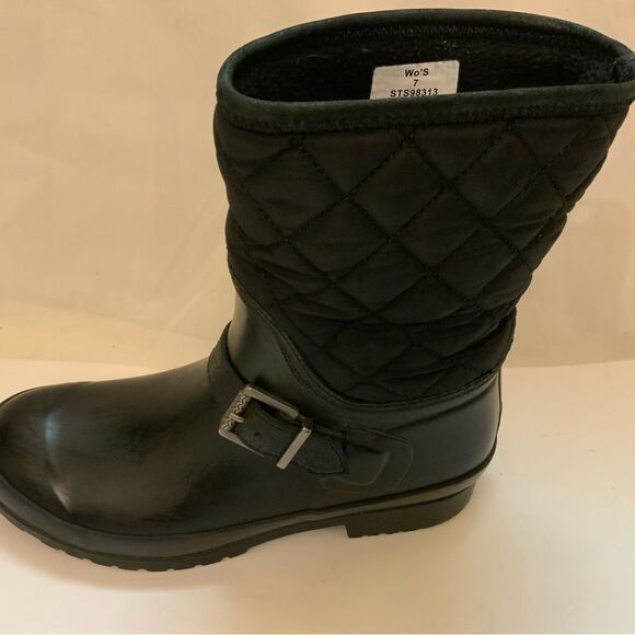 Sperry Top-Sider Women's Walker Fog Rain Duck Boot - Black - Size 7 STS98313 - Picture 1 of 9